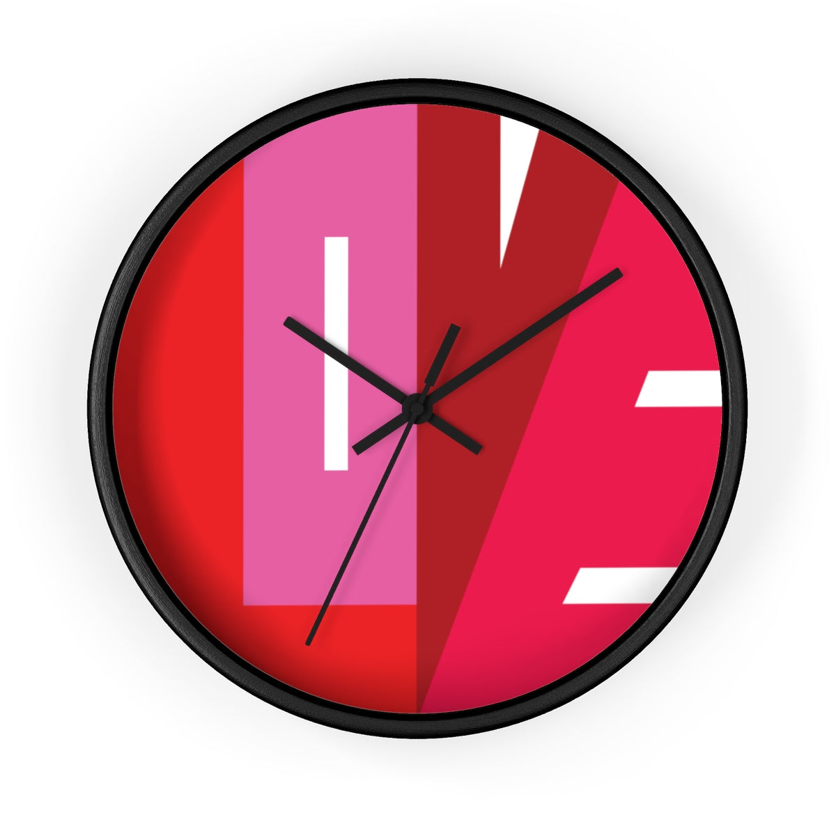 "CIRCLE OF LOVE" RED BERRY WALL CLOCK