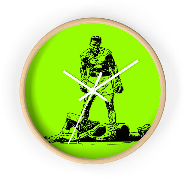 "THE GREATEST" GREEN WALL CLOCK