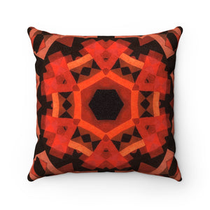 Kaleidoscope Design Suede Pillow