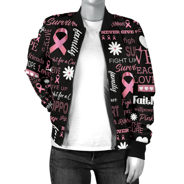 Breast Cancer Awareness Bomber Jacket